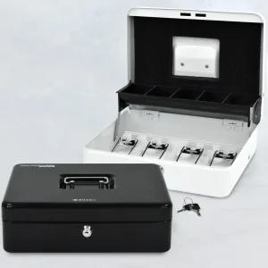 [현대오피스] 소형 가정용 미니금고 N-402K 수제금고 돈통 열쇠형 지폐4칸 동전5칸 캐쉬박스