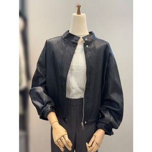 [갤러리아] ab.f.z 하이넥 루즈핏 인조가죽 여자 항공점퍼 ACZ5HL03G