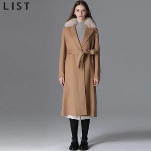 [리스트(LIST)] 프레스티지 폭스퍼 캐시미어 핸드메이드 코트 (택가격 698000원