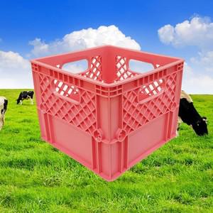 편의점 4개/플라스틱 pp 핑크 밀크 바구니 상자 우유박스