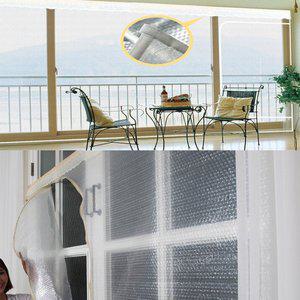 베란다단열 겨울 난방 벨크로 일체형 유리창 창문 보온 단열 필름 단열재 뽁뽁이 베란다 350x190