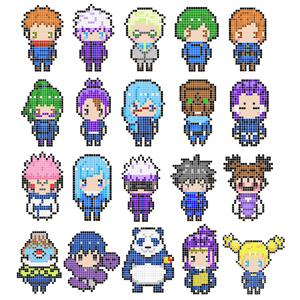 디폼블럭 8mm 주술회전 캐릭터 패키지 선택1+가방고리1