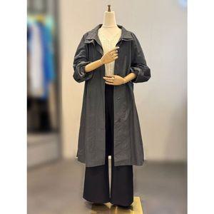 [갤러리아] abfz 하이넥 코튼 밸티드 롱트렌치코트 ACZ5QR08G