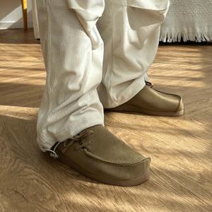 [쿼터]남성 구두 여성 커플 단화 모카신 누벅 스웨이드 로퍼 아메카지신발 발편한 남자 캐주얼화