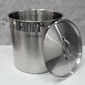 인덕션가능 스텐 위생용기 20가론 (60리터 / 46x45) 업소용 높은냄비 육수통