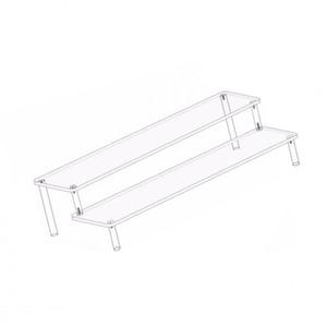 소품진열대 아크릴 피규어 전시대 계단형 2단 30cm