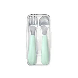 [옥소] 토트 유아용 스푼 포크 세트 - 오팔 그린
