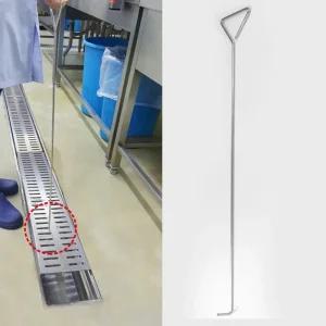 업소 바닥 트렌치 유가 갈고리 스텐 막대 걸이