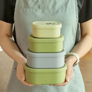 국산 실리콘 스팀홀 용기 200~650ml 전자레인지/에어프라이어용 밀폐 보관