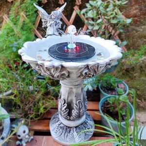 태양열분수 연못장식 태양광 분수펌프 야외 노즐 발전 태양열 고정 조명 분수대 목욕