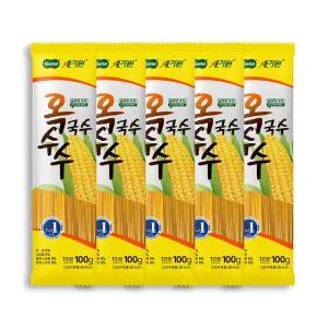 [순솔]가원 100% 옥수수국수 500g 100g X 5개 글루텐프리 고단백질 마라탕면 냉면 잔치국수