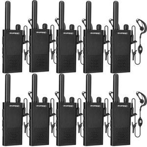 바오펑 T26 워키 토키 장거리, 충전식 이온 배터리 16 FRS 채널 양방향 라디오, 성인용 이어피스, 타입-C 충전이 가능한 휴대용 미니 컴팩트