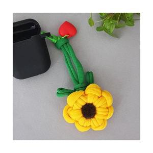 양말목공예 해바라기 꽃키링 만들기 DIY 가방키링 가방참 단체수업 교재 스승의날 선물 합격기원 재물운