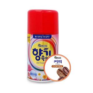 산도깨비 향기속으로 290ml 커피향 자동 분사기 실내 리필 방향제