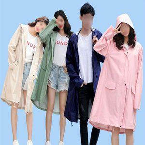 고품질 레인코트 바람막이 윈드코트 캐주얼 남자 여자 우비 레인자켓 등산우의 성인우비 (WFJ2E4I)