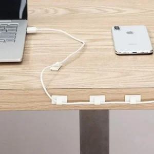 (8EA) 충전기 전선 정리 케이블 클립 홀더/모니터/유치원/학교/식당/TV/회사/틈새/사무실/선정리/어린이집