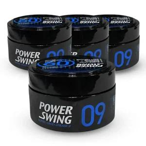 미쟝센 파워스윙 헤어 슈퍼 하드 무광 크림 왁스 9 80g 4개 포마드 남자 머리 고정 남성