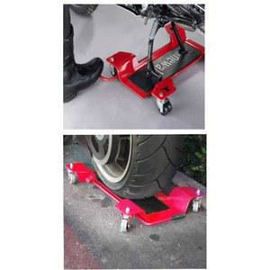 바이크 돌리 리프트 플레이트 정비 작업대 뒷바퀴 타이어
