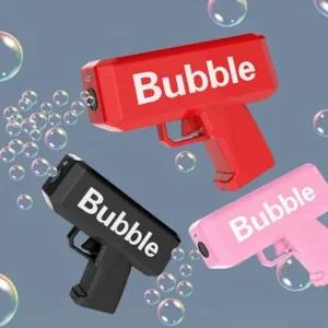 멜로디 LED 불빛 자동 버블건 비눗방울놀이 총 장난감