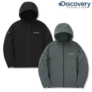 [디스커버리](본점)남성 우븐 후디드 트레이닝 자켓 풀집업 후드 재킷(DMTR32044)