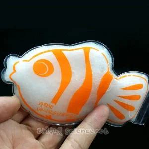 UB 니모 손난로 만들기 (5인용) 테이프포함 /물고기모양 똑딱단추 똑딱이 손난로 발열실험