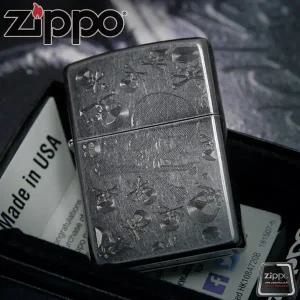 정품 지포라이터 28685 아이스 스컬/사은품제공