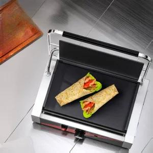 업소용 파니니 기계 샌드위치 그릴 양면 전기 프레서 철판 베이글 와플 메이커
