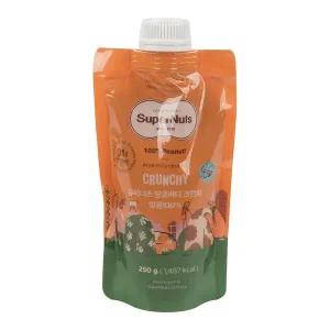슈퍼너츠 땅콩버터 크런치 파우치 250g
