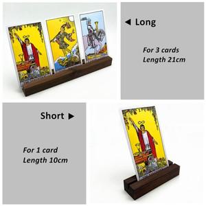 나무 타로 카드 스탠드 호두 오라클 데크 디스플레이 홀더 명상 장식 마녀 악세서리 L778