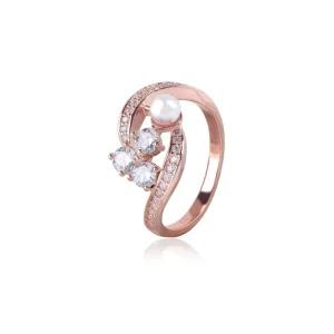 [루브르파리] 애보트 크리스탈 진주 반지(4mm) RA0504