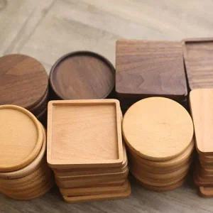 우드 티코스터 차 컵 원목 받침대 카페 홀더 (E타입) 홈카페소품