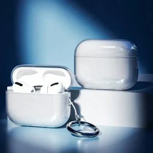 [고부기]에어팟 프로 3세대 TPU 투명 클리어밴드 키링 케이스