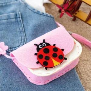 [콩심팥심]부직포 바느질가방 만들기 디자인랜덤 1개