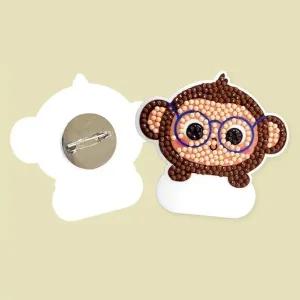 고품질 원숭이 (이름표) 보석십자수 다이아몬드페인팅 비즈십자수 (WD0FC8F)