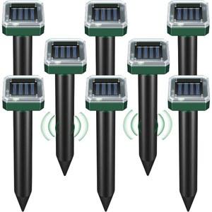 잔디와 정원 보호용 초음파 태양열 해충 퇴치기 두더지 설치류 체이서 12