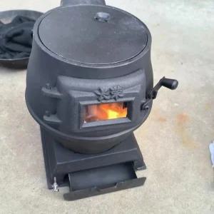 무쇠 난로 실내 주물 소각 화목 옛날 난방 시골 화로 화목난로 가정용 야외 불멍