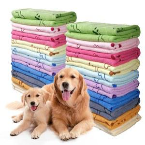 세노나포 30개 개 건조용 수건 20 x 40인치 퀵 드라이 펫 목욕 타월 컬러풀 그루밍 흡수성 마이크로파이버 소형 중형 대형견 강아지 고양이용