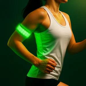 충전식 LED 암밴드 라이트 자전거 라이딩 야간 러닝 팔찌 안전 원터치 LC-103