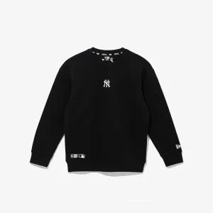 [롯데백화점]뉴에라 MLB 뉴욕 양키스 포인트 로고 맨투맨 블랙 14443521