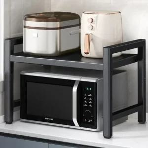 더조은 심플한 전자레인지 오븐 선반2단 + 후크6개