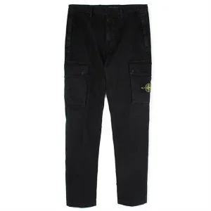 [스톤아일랜드][명품] 스톤 아일랜드 25FW 스톤 와펜 슬림핏 카고바지 블랙 K2S153100034