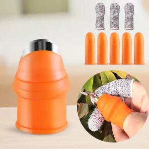 손톱 엄지칼 손가락 핑거 골무 손보호 나이프 원예용 칼날 새우까기