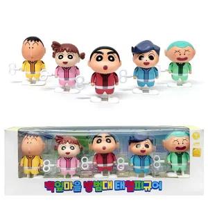 [토이락]-짱구는못말려 떡잎마을 방범대 태엽피규어 5PCS