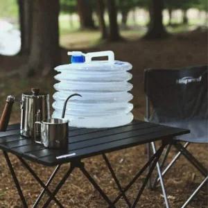 [콩심팥심]야외용 캠핑 카라반 자바라 캠핑물통 10L