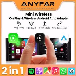 2in1 무선 카플레이 동글 안드로이드 오토 어댑터 AI 스마트 박스 유선 차량용 스마트 시스템
