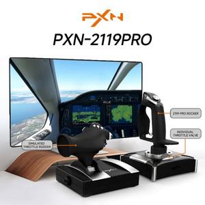 PXN 2119 PRO 비행 시뮬레이터 게임 패드 진동 컨트롤러, PC 및 데스크탑 PS4 조이스틱