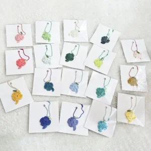 네잎클로버 뜨개키링 열쇠고리 동물인형 18type