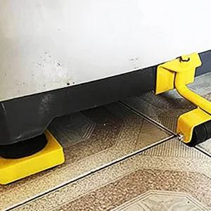 가구 이동 세트 옐로우 가구이동바퀴 4p 슬라이더/만능/지렛대/무거운/물건/들기/옮기기/운반/리프트/받침