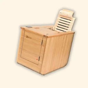 가정용 원목 반신욕기 좌식 건식사우나 편백70% 65 102 75cm