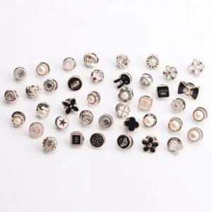 [골드스마일]브로치 데이 오픈방지단추 옷고정 기본 매너단추 10P